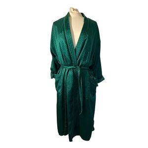 Vintage Victorias Secret Gold Label Emerald Green Old Money Robe M/L
3/4 sleeve
